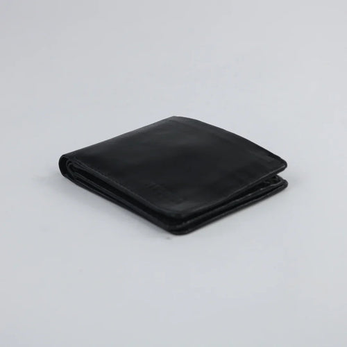 Black Leather Wallet-W004