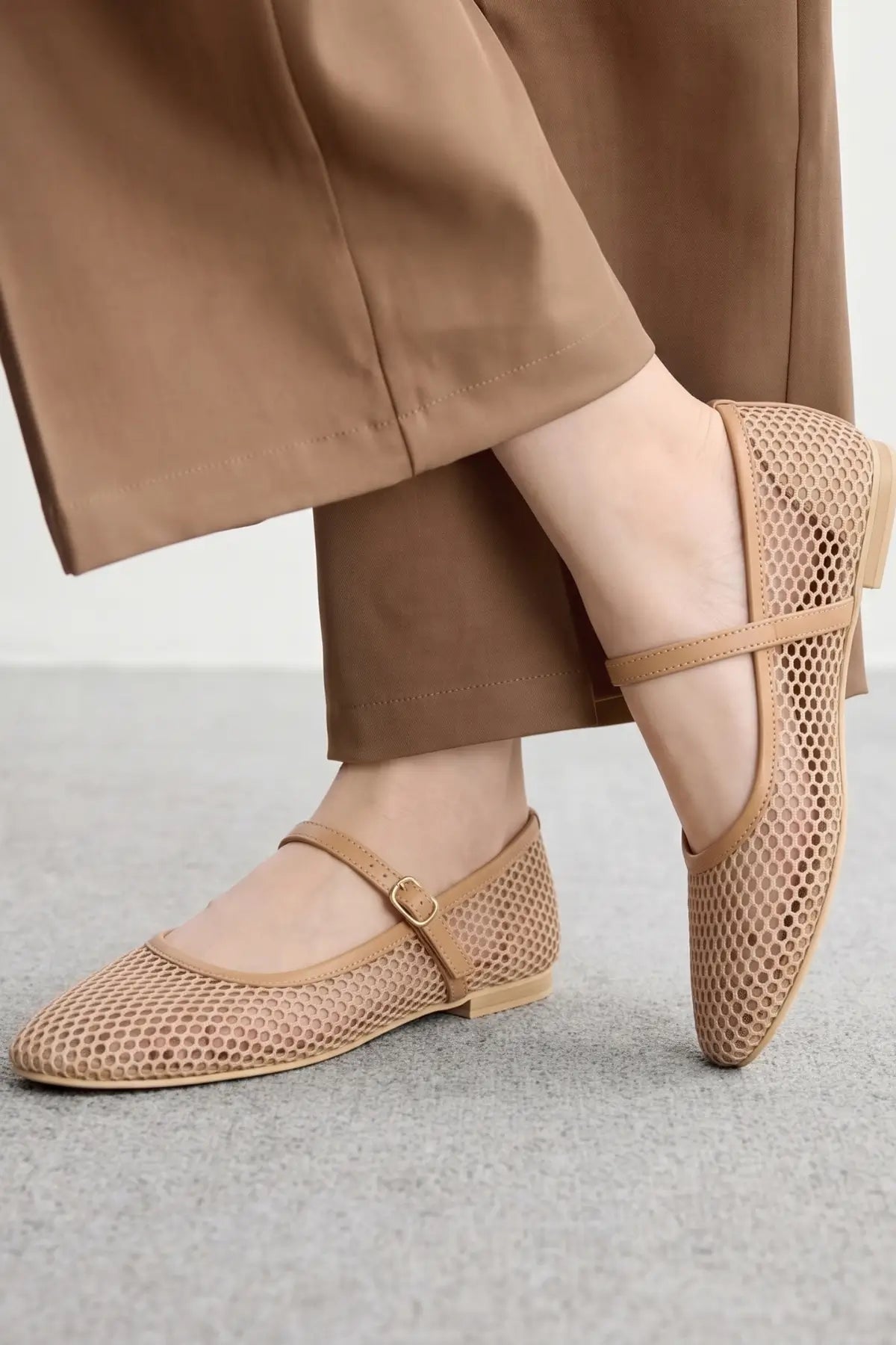 Beige Ballet Pumps