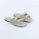 White Dual Strap Slip-On-F008