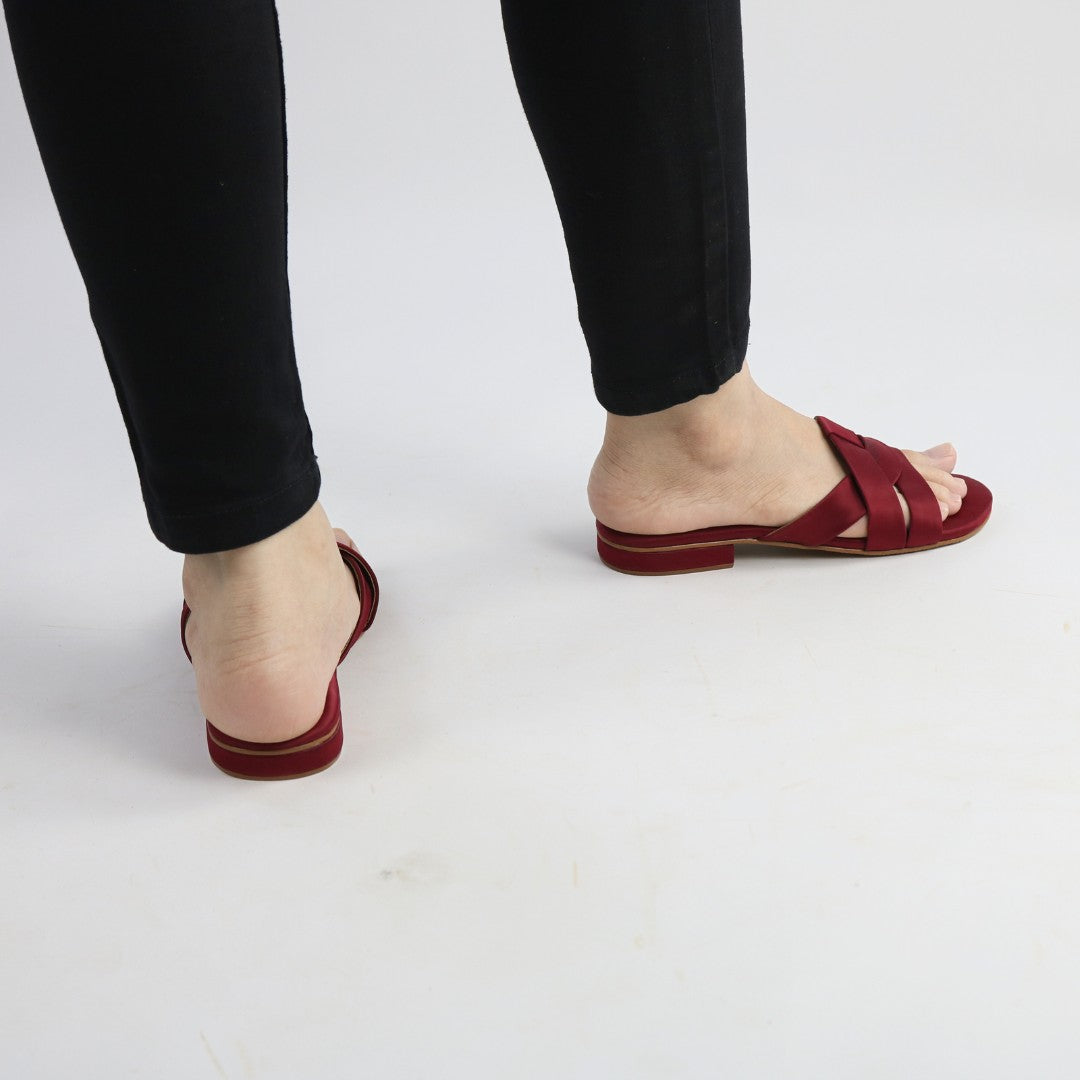 Red Charm Flats