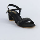 Black Sparkle Heels