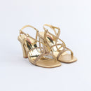 Women’s Golden Strappy Heels
