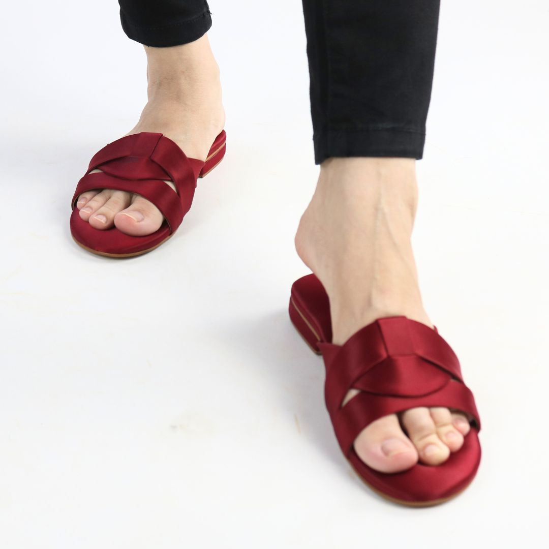 Red Charm Flats
