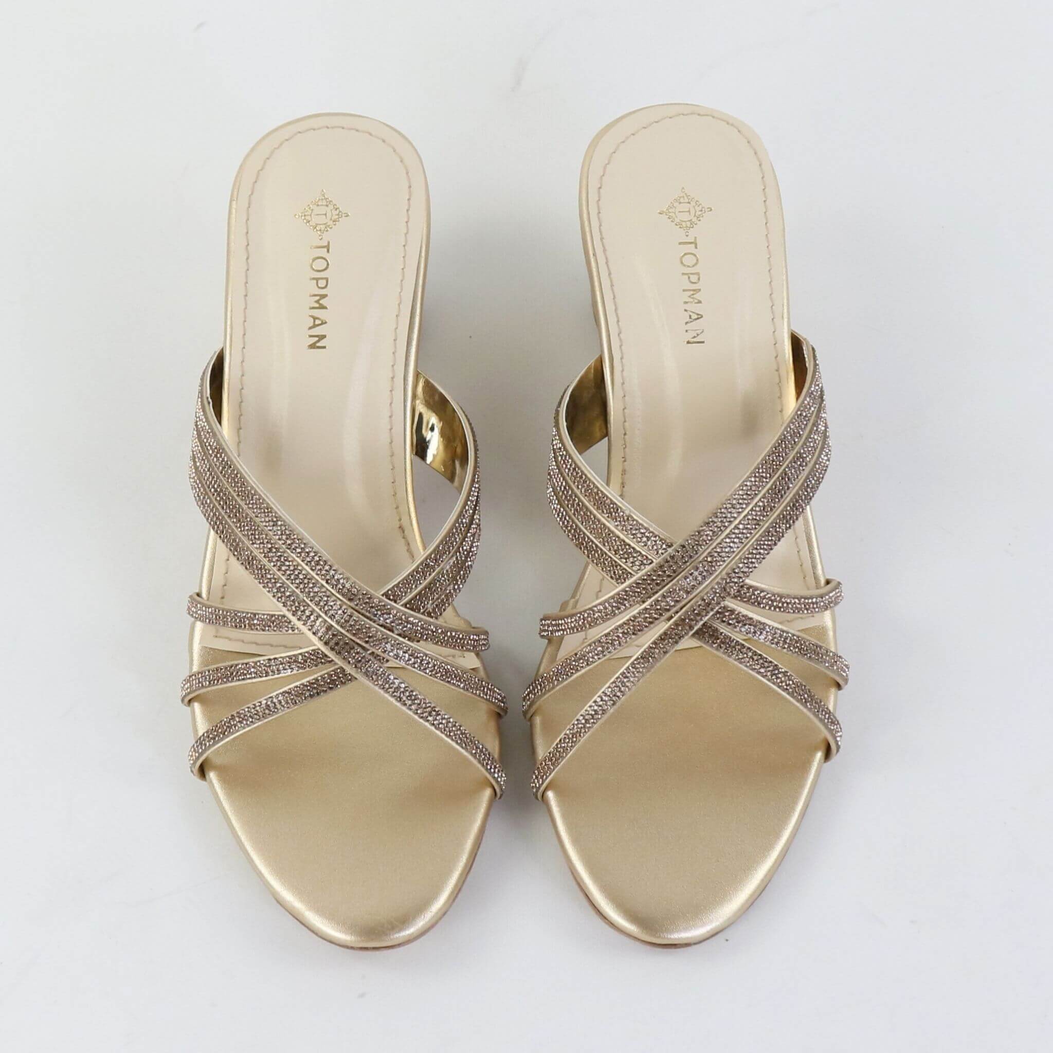 Prime Weave Heels – Golden