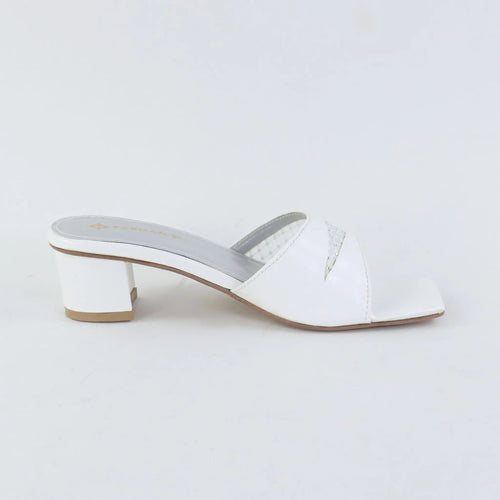 Crystal Glow Heels – White