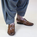 Topman Leather Peshawari – Mustard