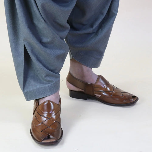 Topman Leather Peshawari – Mustard