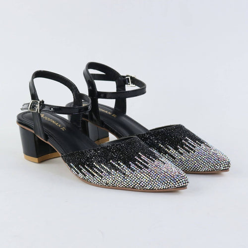 Diamond Dusk Heels – Black