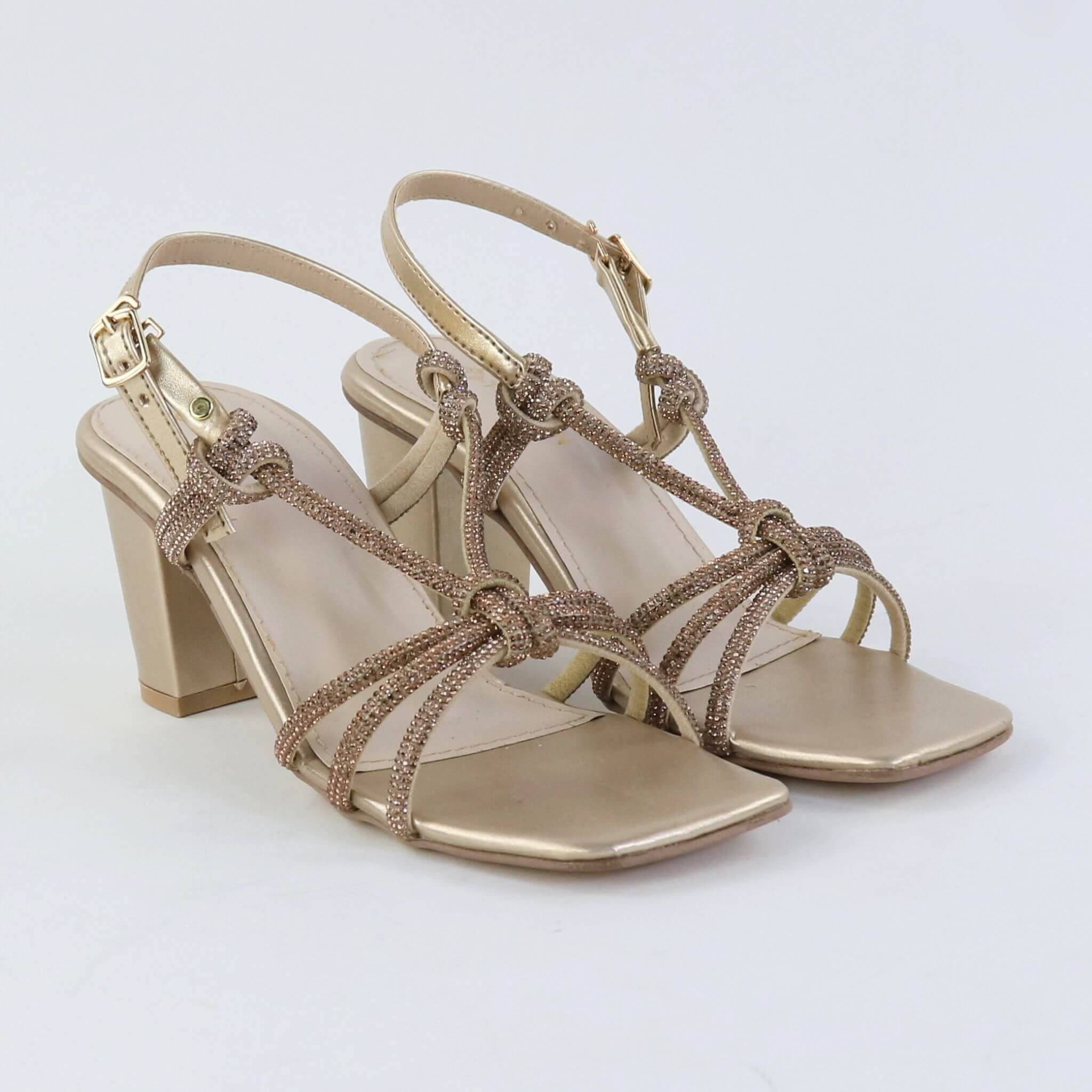 Crystal Knot Heels – Golden