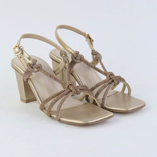 Crystal Knot Heels – Golden