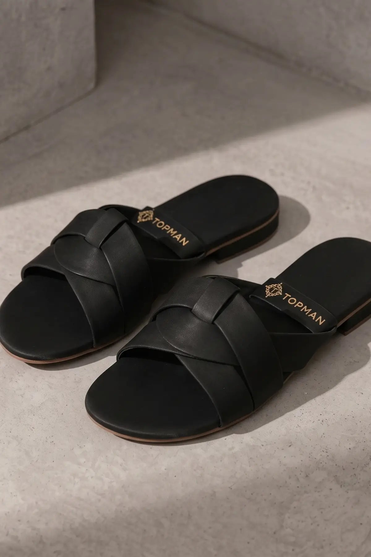 Black Charm Flats