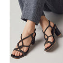 Women’s Black Strappy Heels