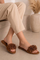Brown Teal Flats