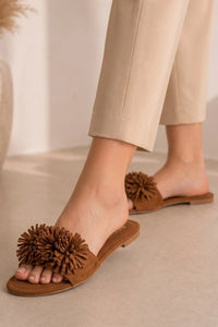 Brown Teal Flats
