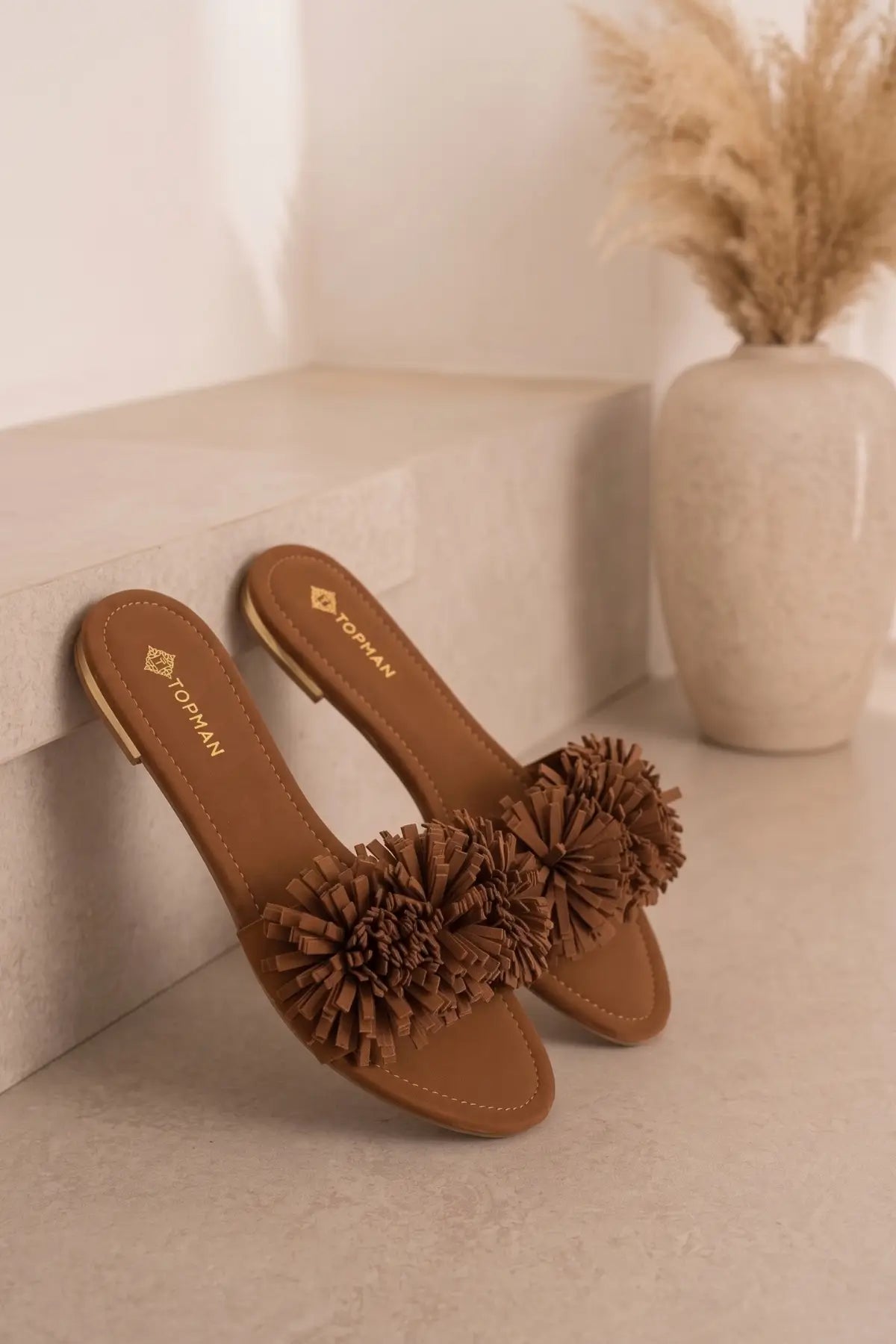 Brown Teal Flats