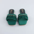 Green Ruffle Sliders