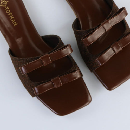 Brown Dual Strap Slip-On