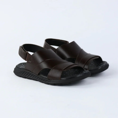 Cross Strap Kids Brown Sandals-S003