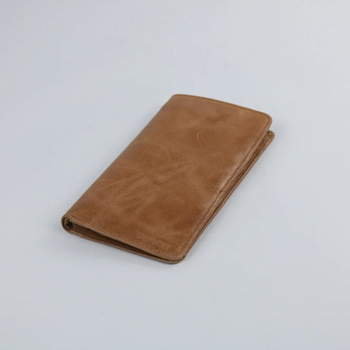 Leather Long Wallet-W001