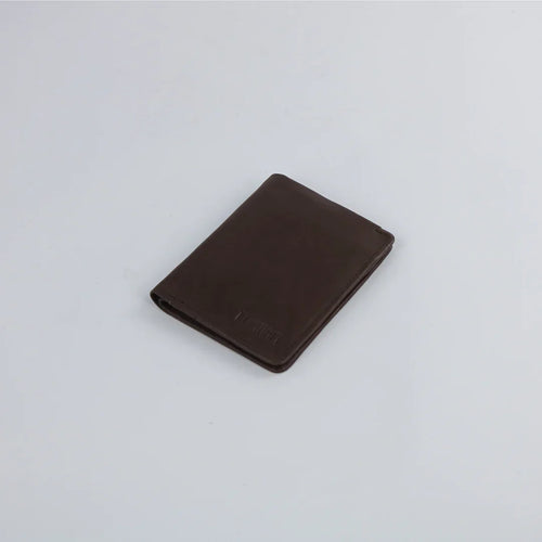 Dark Brown Leather Wallet-W019