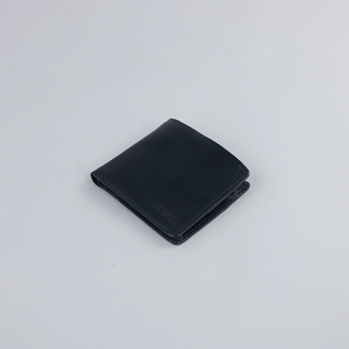 Dark Blue Leather Wallet-W006