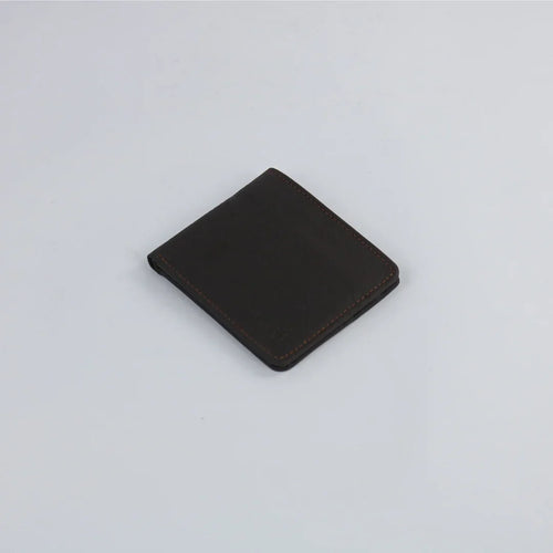Dark Brown Leather Wallet-W017