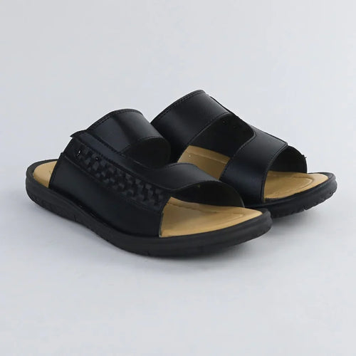 Men’s Black Slip-On Slippers-G002