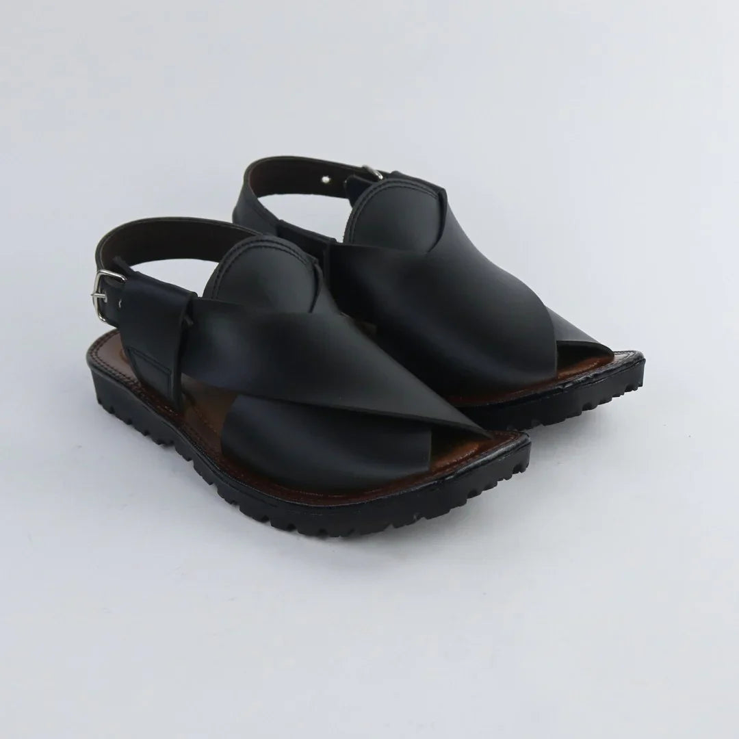 Traditional Black Peshawari-P003