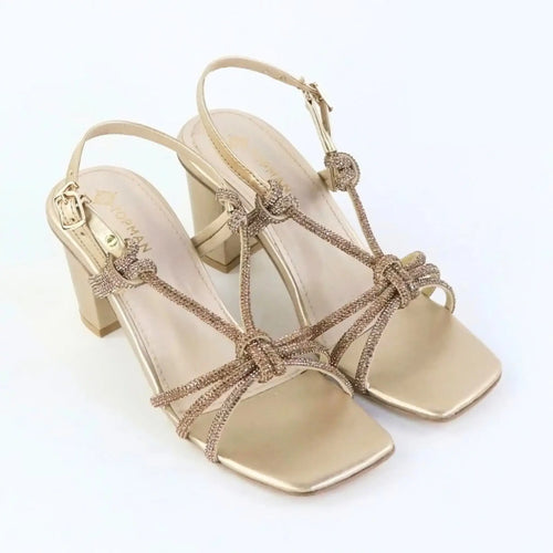 Crystal Knot Heels – Golden