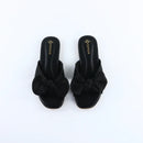 Black Satin Bow-F001