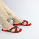 Scarlet Spark Flats