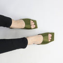 Green Elegance Flats
