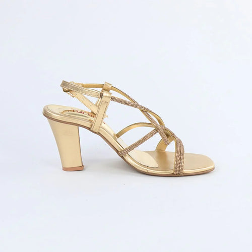 Women’s Golden Strappy Heels