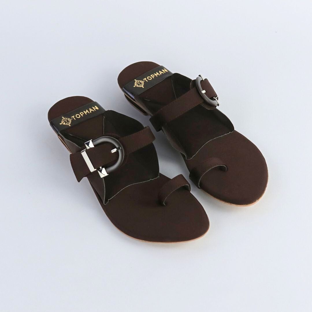 Buckle Brown Flats