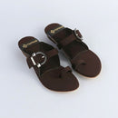 Buckle Brown Flats