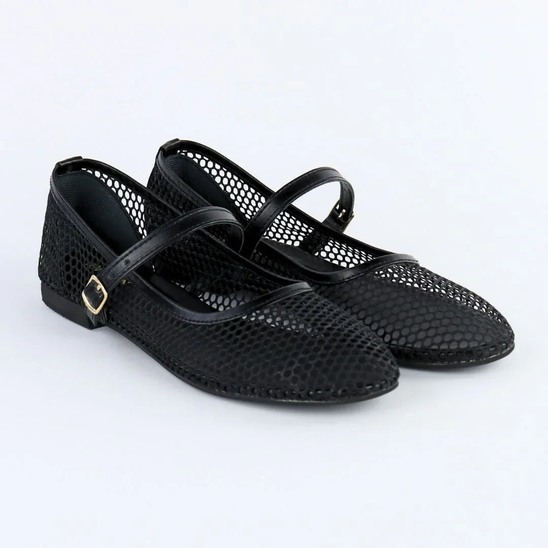 Noir Ballet Net Pumps