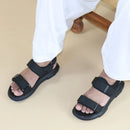 Black Comfy Sandals – Imported