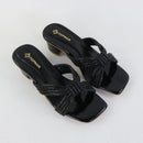 Royal Weave Heels – Black