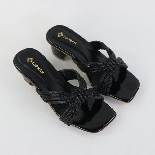 Royal Weave Heels – Black