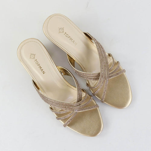 Prime Weave Heels – Golden