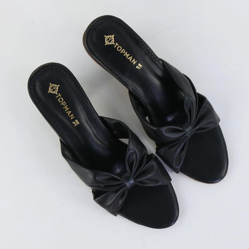 Velora Bow Heels – Black