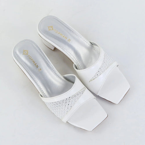 Crystal Glow Heels – White