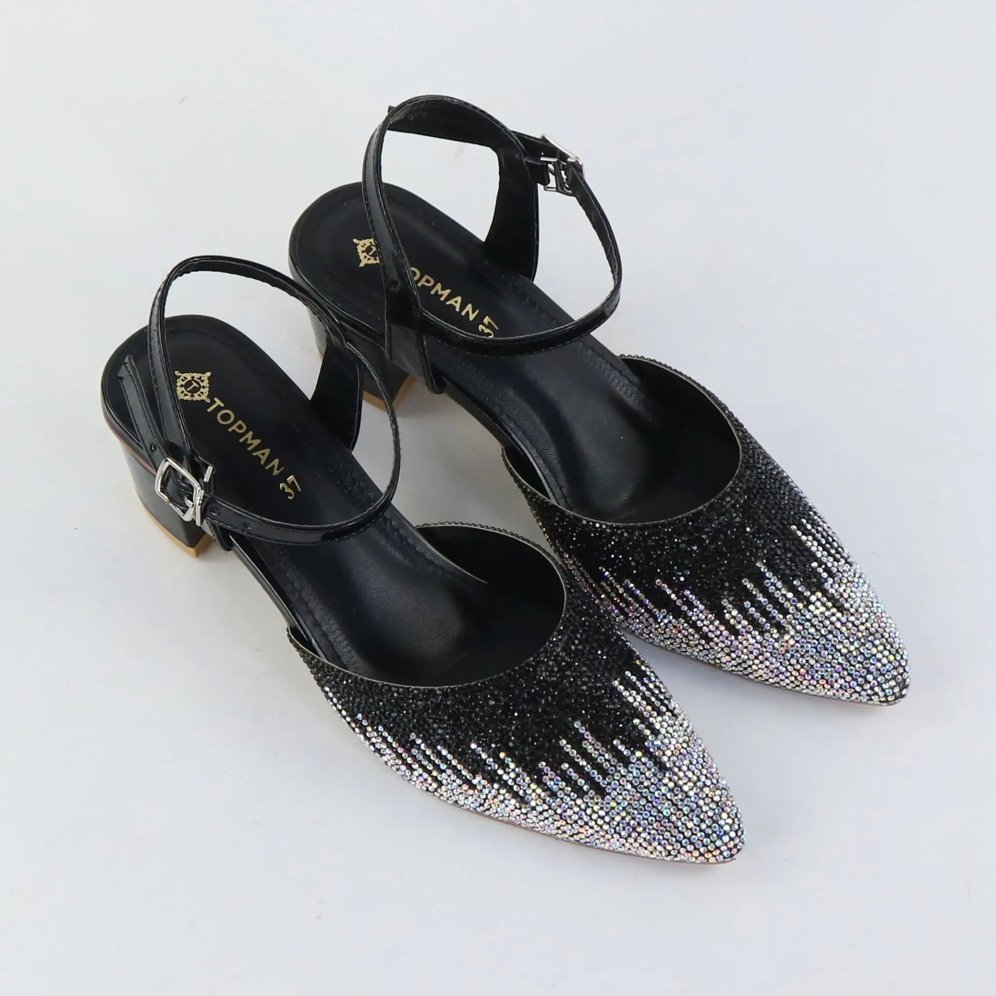 Diamond Dusk Heels – Black