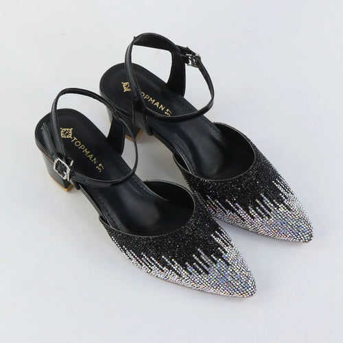 Diamond Dusk Heels – Black