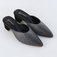 Glam Crystal Pumps – Black