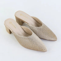 Glam Crystal Pumps – Golden