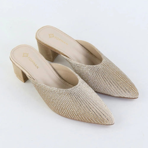 Glam Crystal Pumps – Golden
