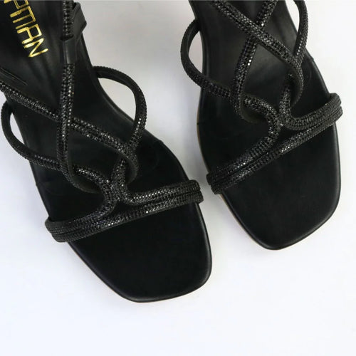 Women’s Black Strappy Heels