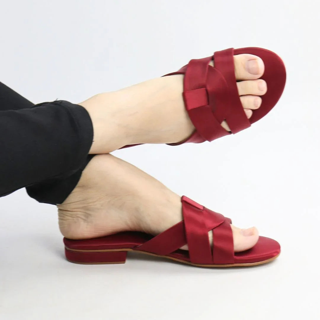 Red Charm Flats