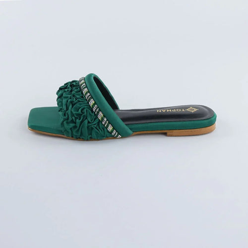 Green Ruffle Sliders